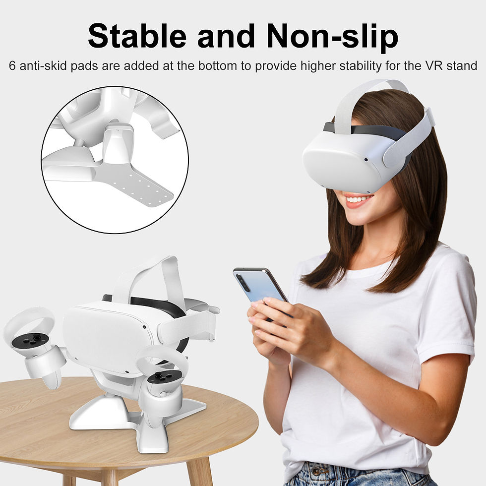 Thumbnail: VR Stand, EEEkit VR Headset Desktop Display Stand Fit for Oculus Quest 2/Quest/