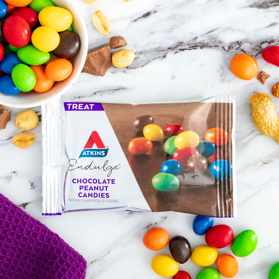 Miniature : Atkins Endulge Treat, Chocolate Peanut Candies, Keto Friendly, 5 Count