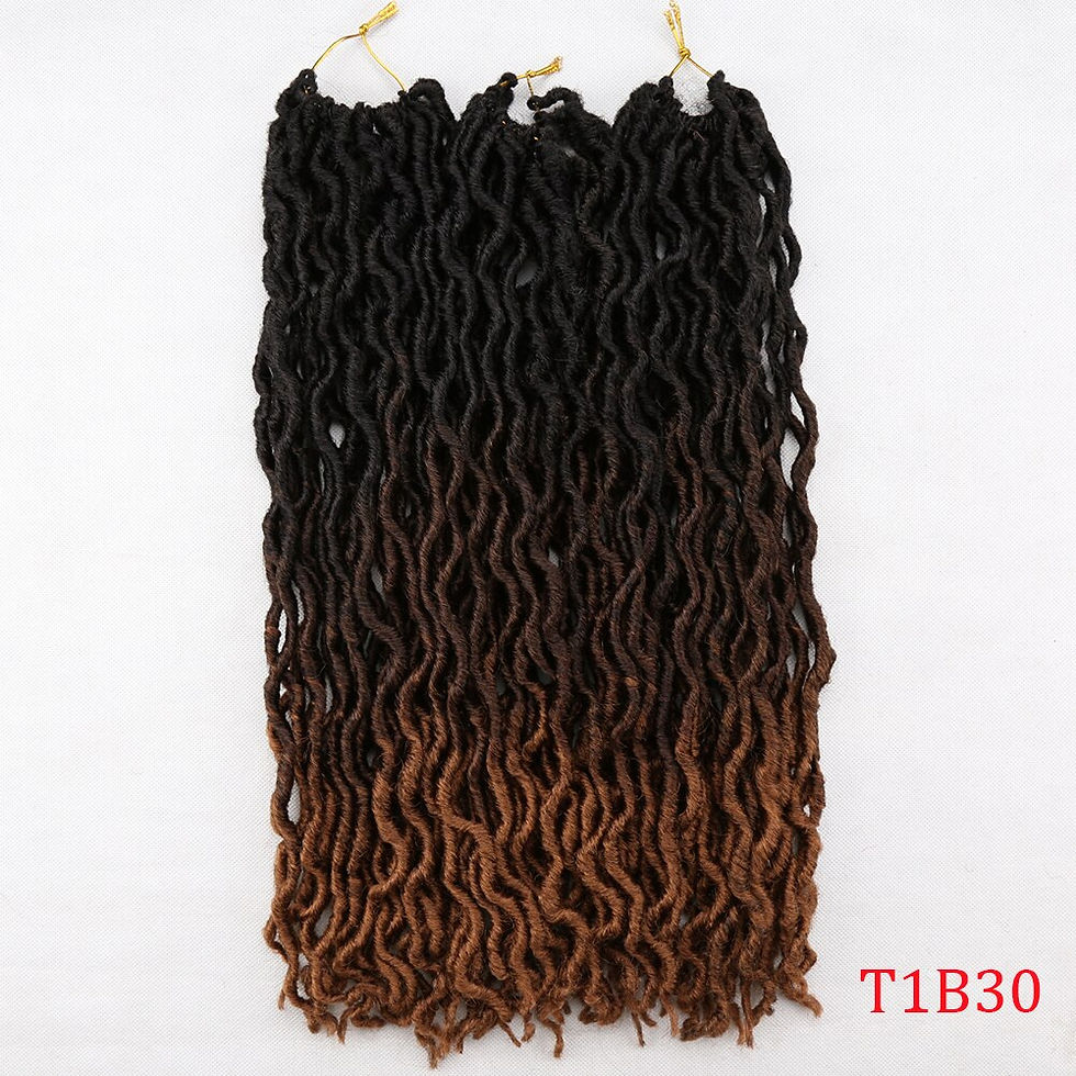 Thumbnail: Gypsy Locs Synthetic Goddess Faux locs Crochet Hair Soft Braids Dreadlocks Curl