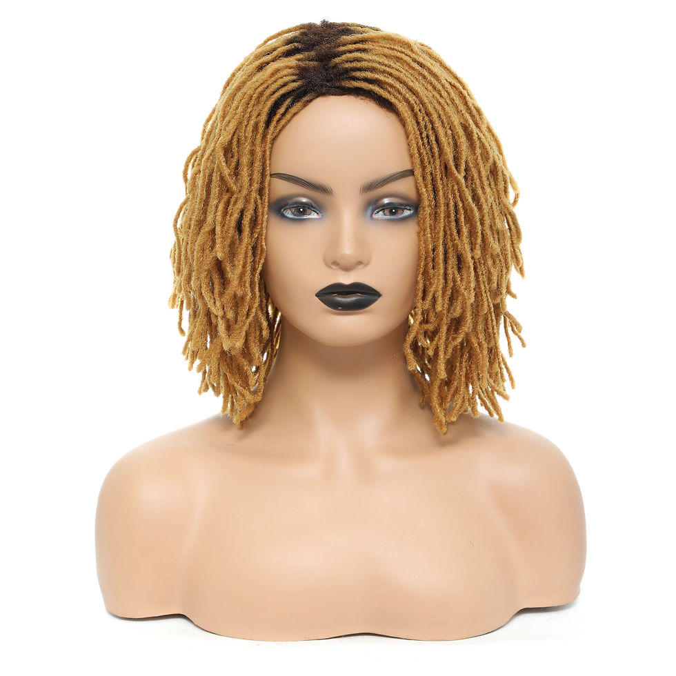 Thumbnail: Braided Wig 10inch Synthetic Hair Short Bob Wig for Women Black Blonde Red Drea