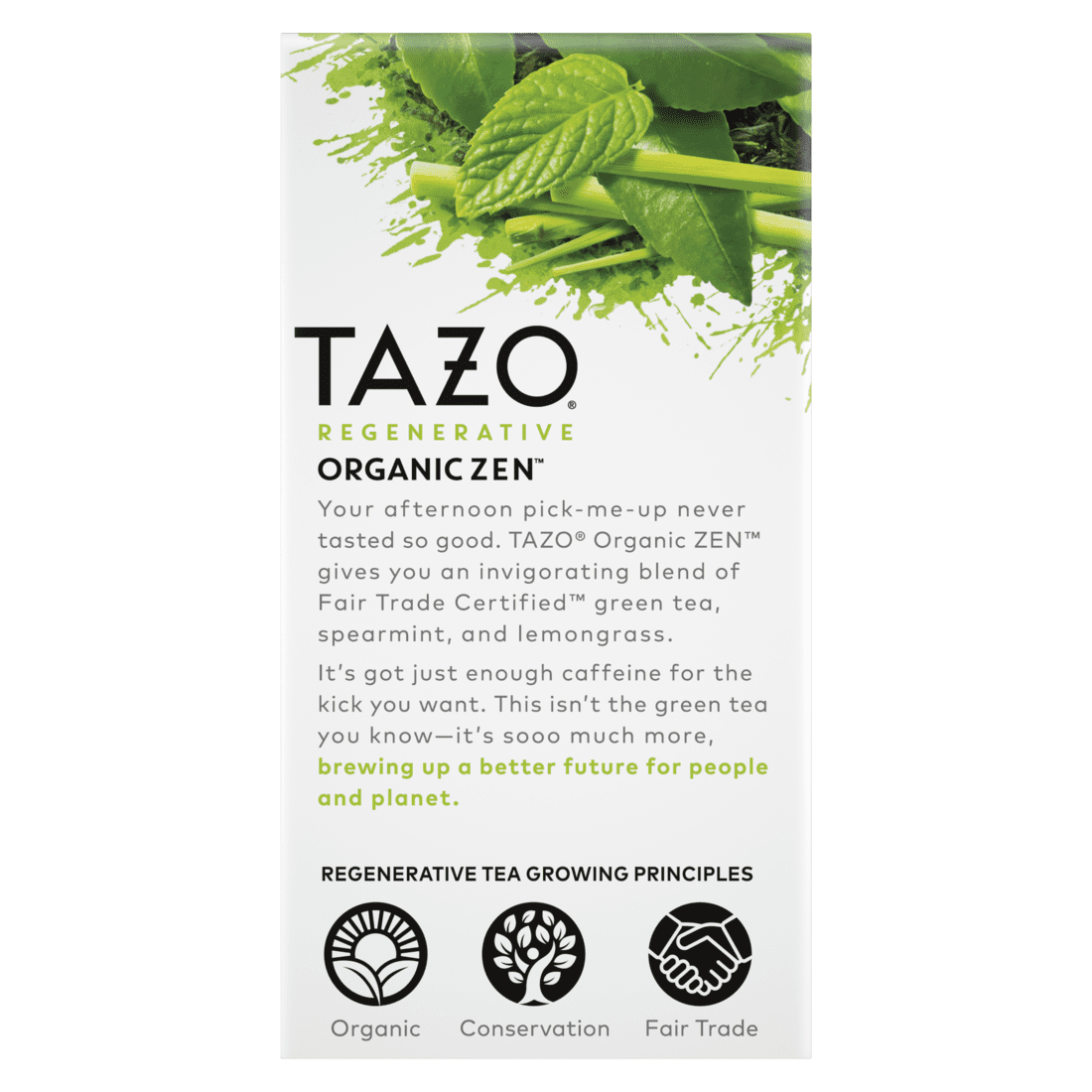 TAZO Tea Bag Regenerative Organic Zen 16 Count Box