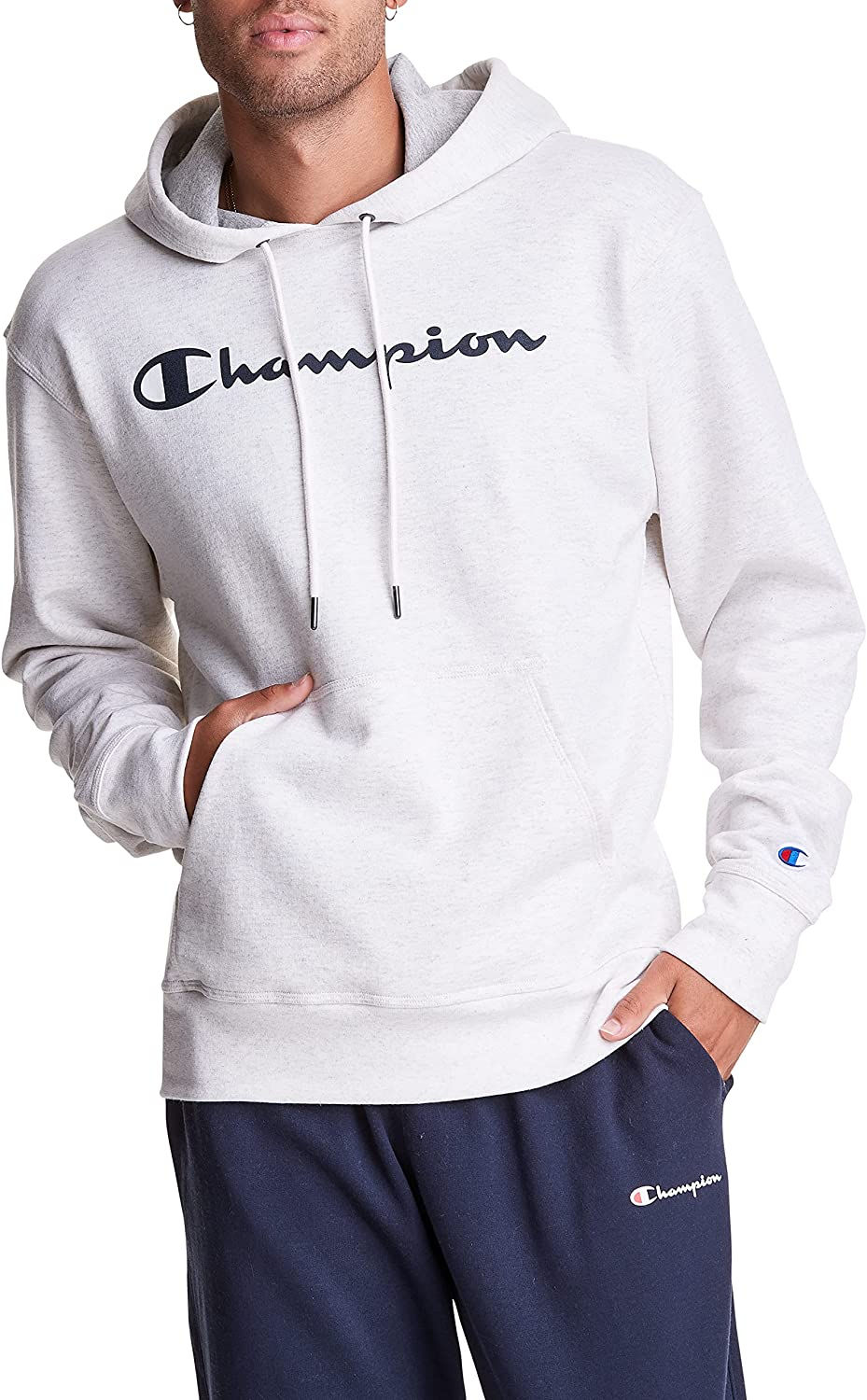 Thumbnail: Champion Men's Powerblend Fleece Hooded Sweatshirt For Men,Best Hoodies for Men