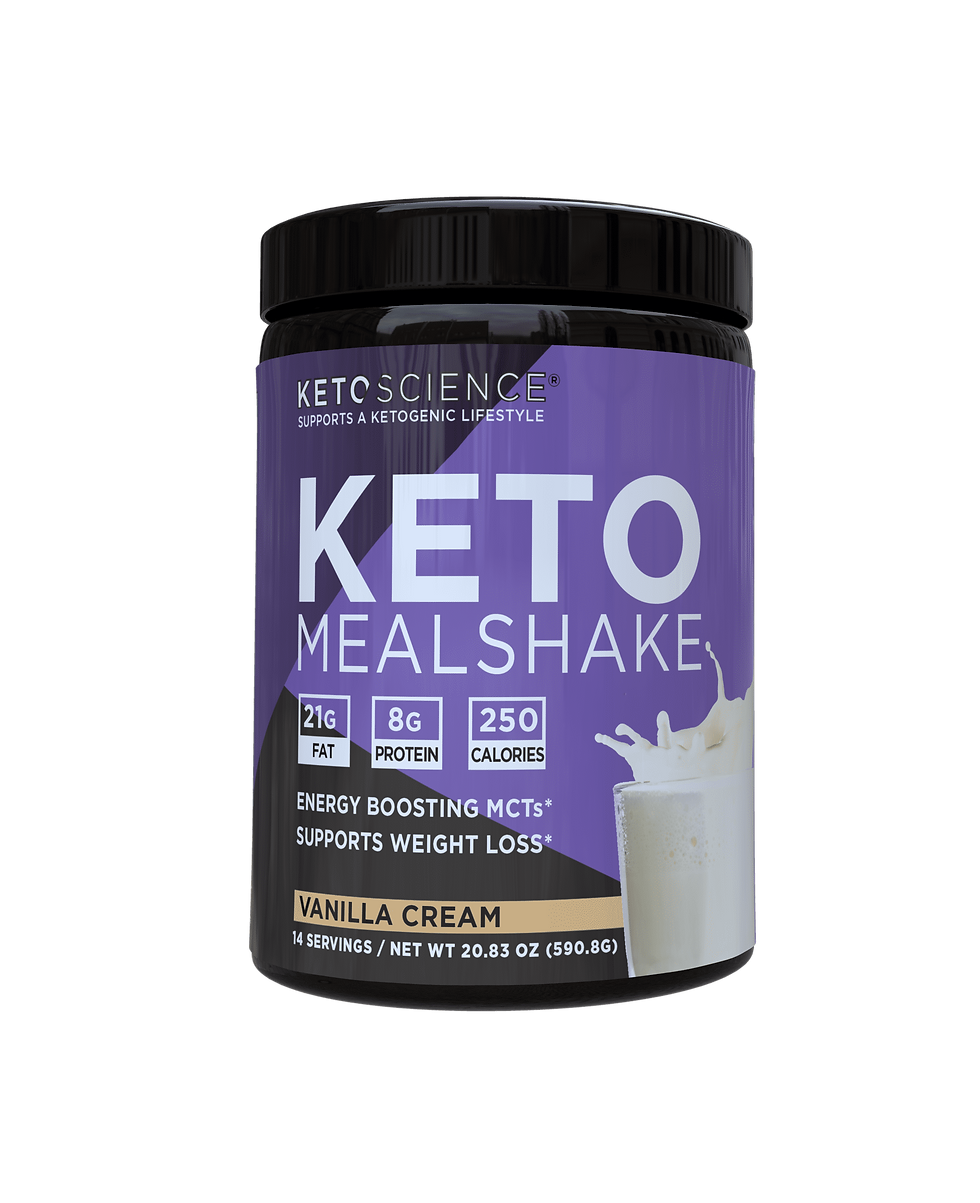 Miniature : Keto Science Meal Shake, Ketone Drink, Vanilla, 20.7 oz. 14 servings