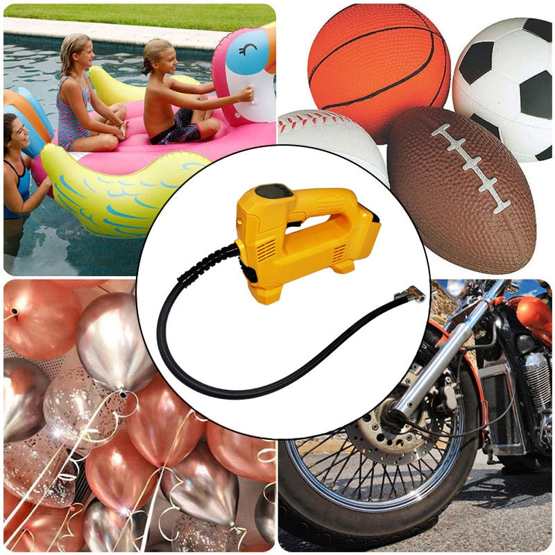 الصورة المصغرة: Electric Air Pump Portable Car Tire Electric Inflator Air Compressor Inflatable