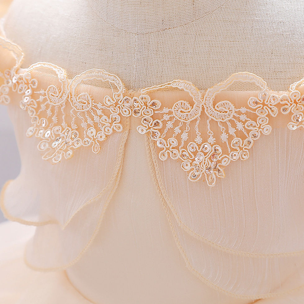 Miniature : 6M-5T Toddler Baby Girls Off Shoulder Dress Ruffle Lace Pageant Party Wedding F