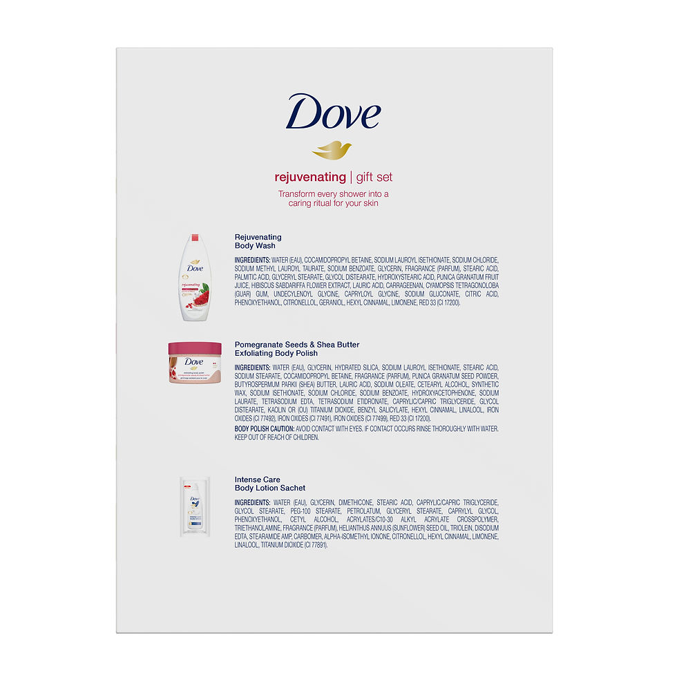 Миниатюра: ($13 VALUE) Dove Rejuvenating Body Wash Bath & Skin Care Gift Set to Revive and