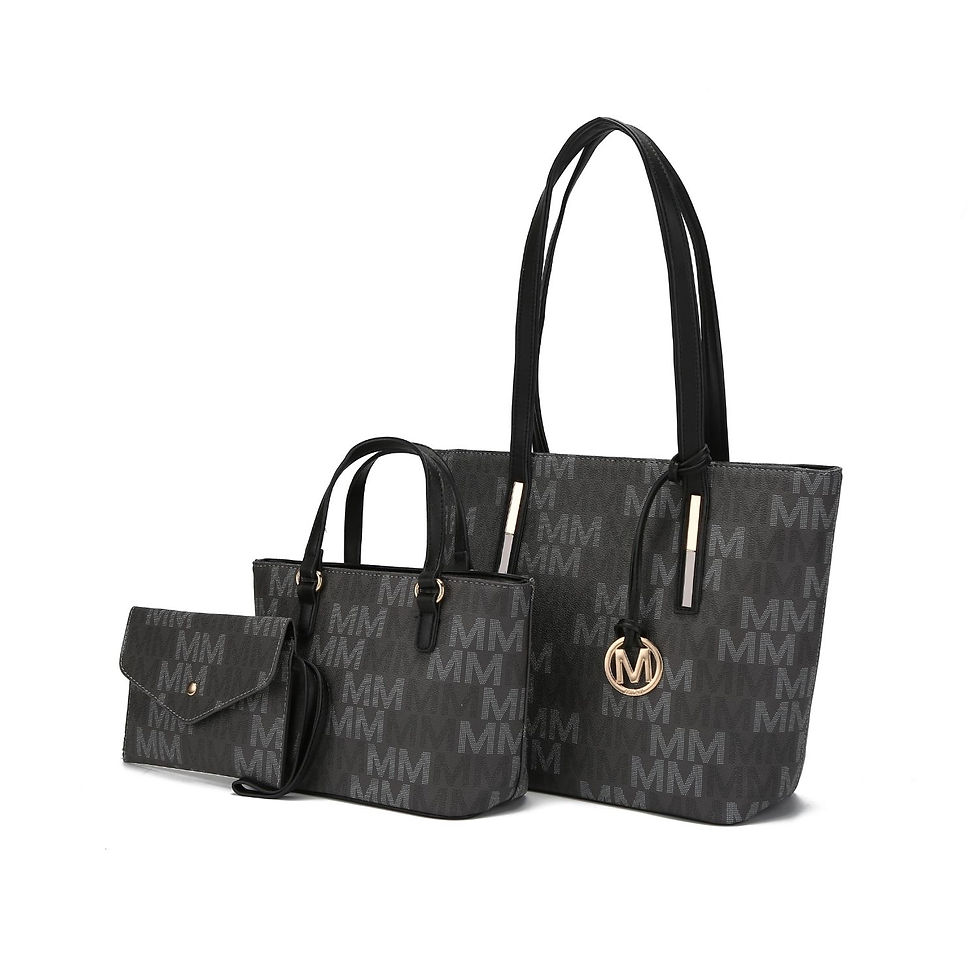 Miniatura: MKF Collection 3PC Aylet M Tote with Mini Handbag and Wristlet Pouch by Mia K.
