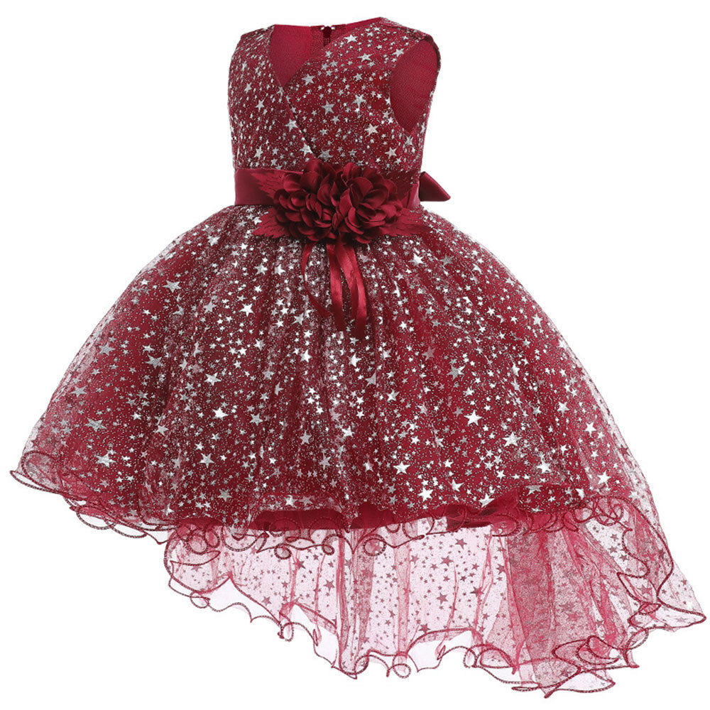 Flower Toddler Girl Princess Wedding Dress Pageant Birthday Christmas Dress