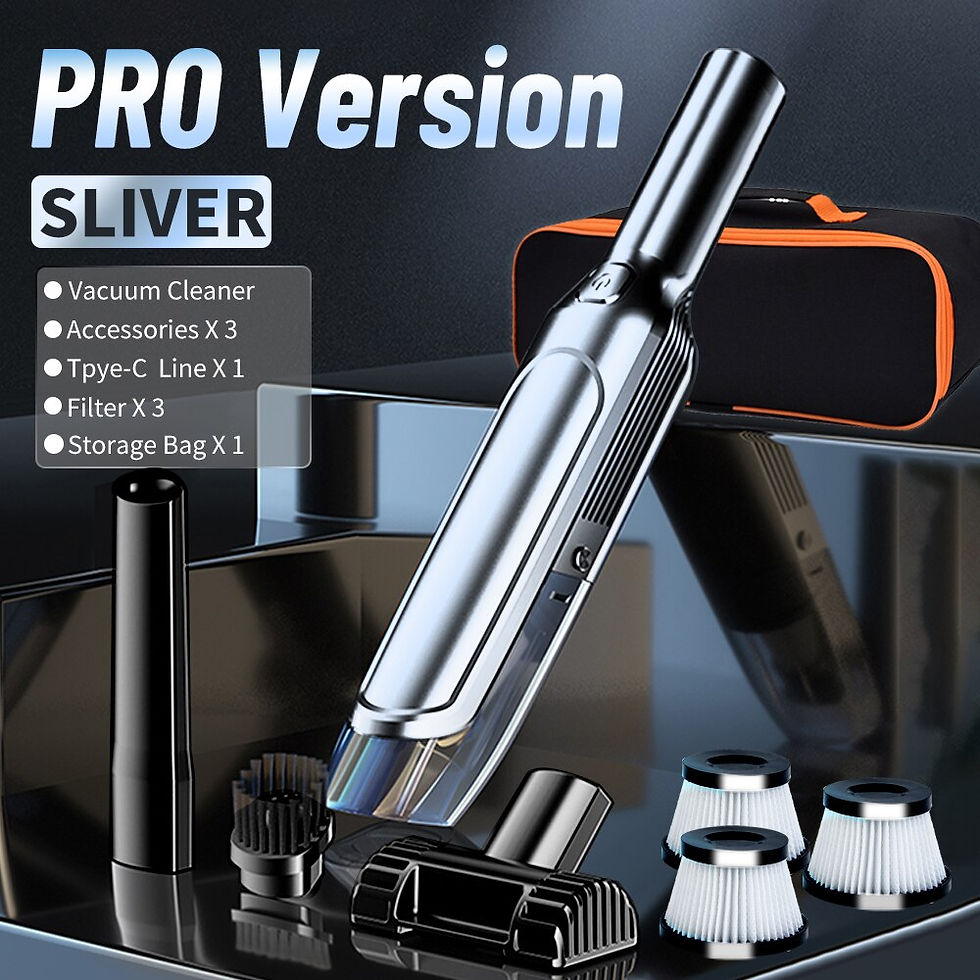 Thumbnail: Car Vacuum Cleaner Strong Handy Wireless Vacuum Home & Car Dual Use Portable Va