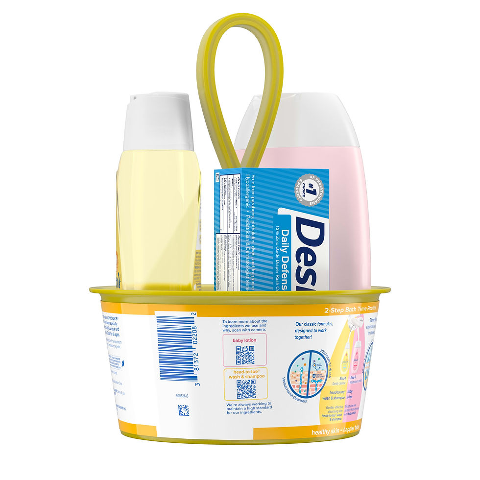 Miniaturbild: Johnson's First Touch Gift Set, Baby Bath & Skin Products, 4 items