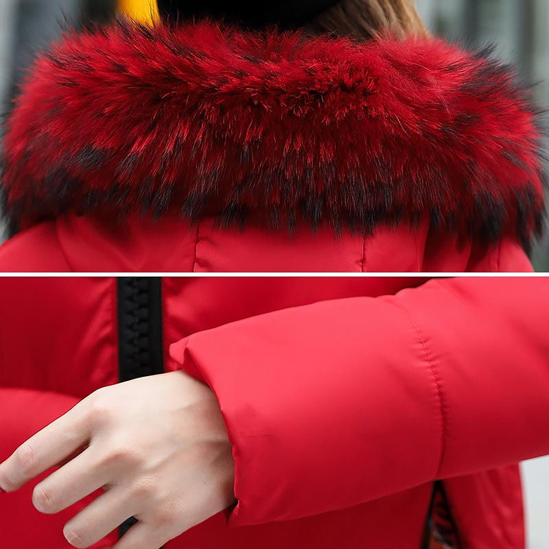 Thumbnail: Winter Jackets Women Female Fashion Long Slim Solid Color Women Jacket Parkas