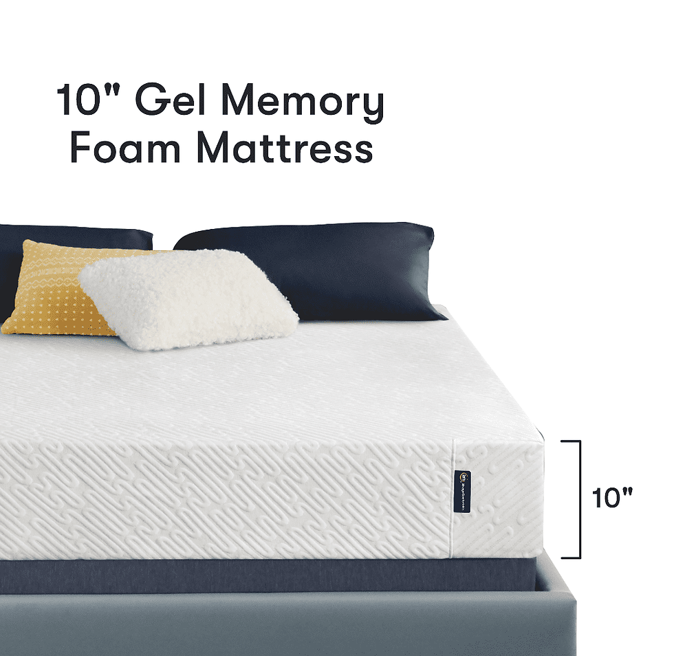 Thumbnail: Serta EZ Tote 10" Medium Cooling Gel Memory Foam Mattress in a Box, Queen