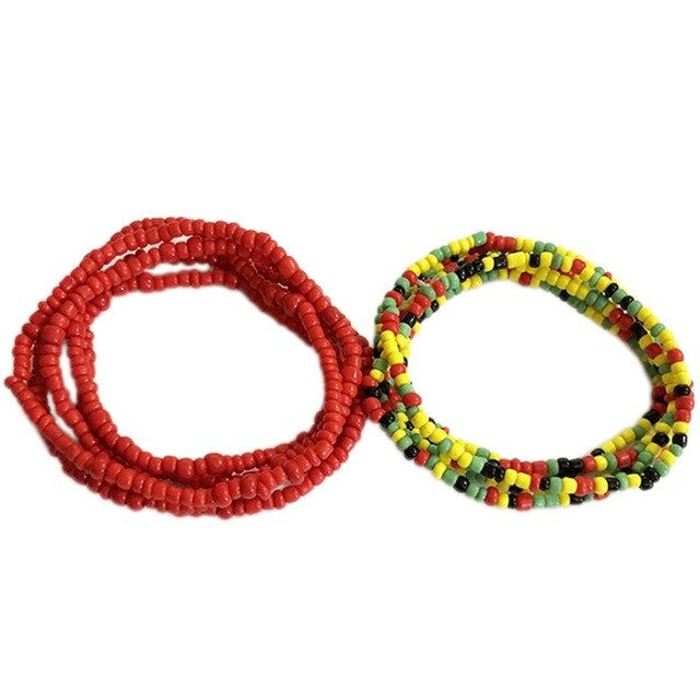 Thumbnail: Bohemia Colorful Beaded Elasticity Waist Belly Chain for Women Girl 2023 Fashio