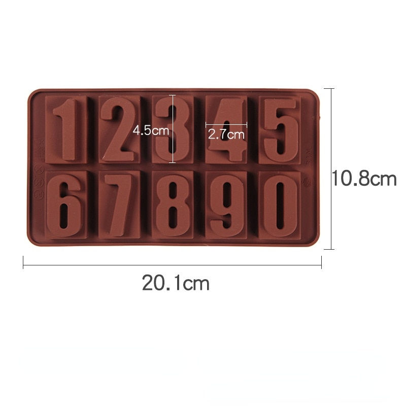 Миниатюра: Silicone Mold 12 Even Chocolate Mold Fondant Patisserie Candy Bar Mould Cake Mo