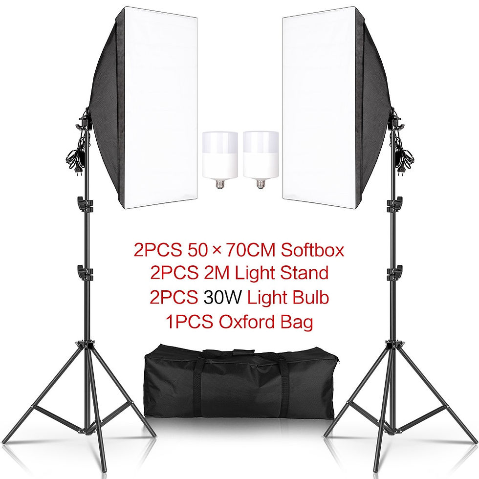 Miniaturbild: SH Photography 50x70CM Softbox Lighting Kits Professional Light Box System With