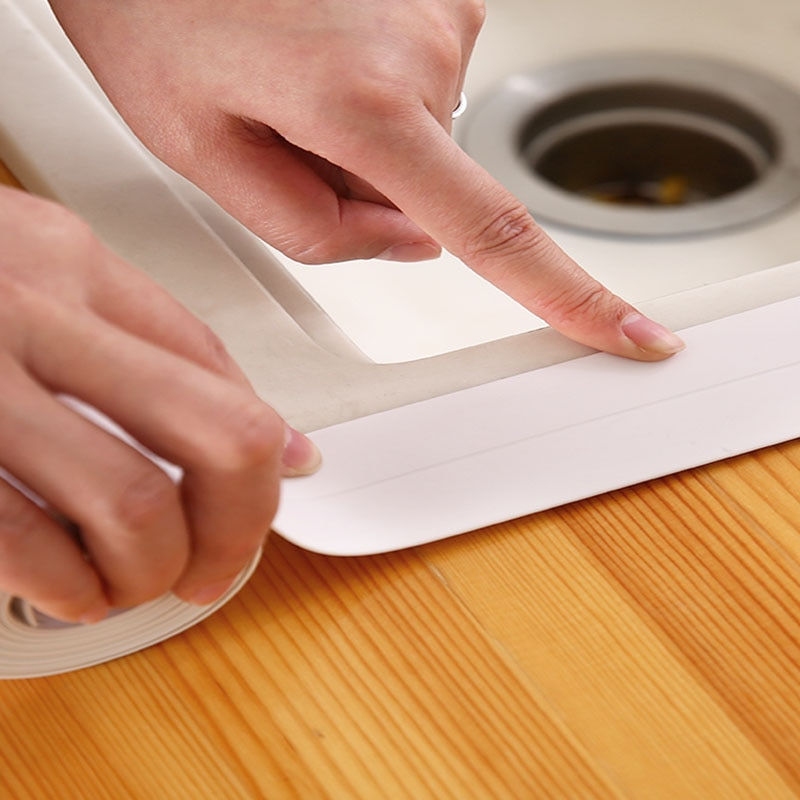 Thumbnail: PVC Waterproof Wall Sticker Self Adhesive Sink Stove Crack Strip Kitchen Bathro