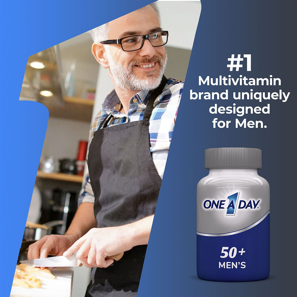 Miniature : One A Day Men's 50+ Multivitamin Tablets, Multivitamins for Men, 100 Ct Keto