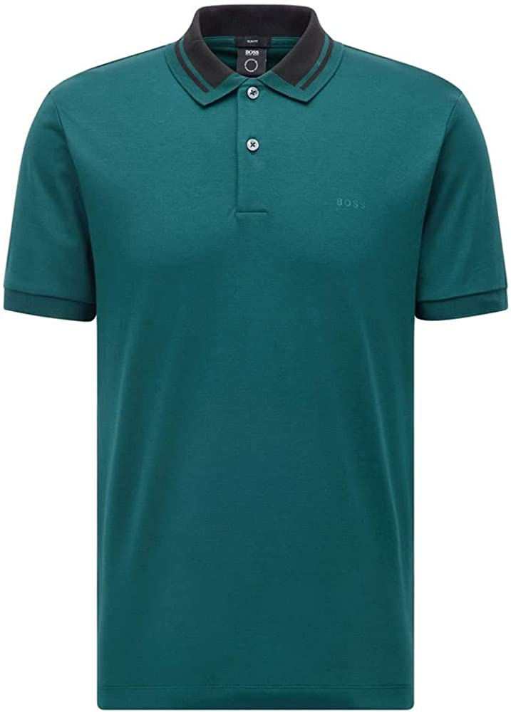 Thumbnail: Hugo Boss Mens Phillipson 95_99 Polo Shirt Cotton Pique Slim Fit