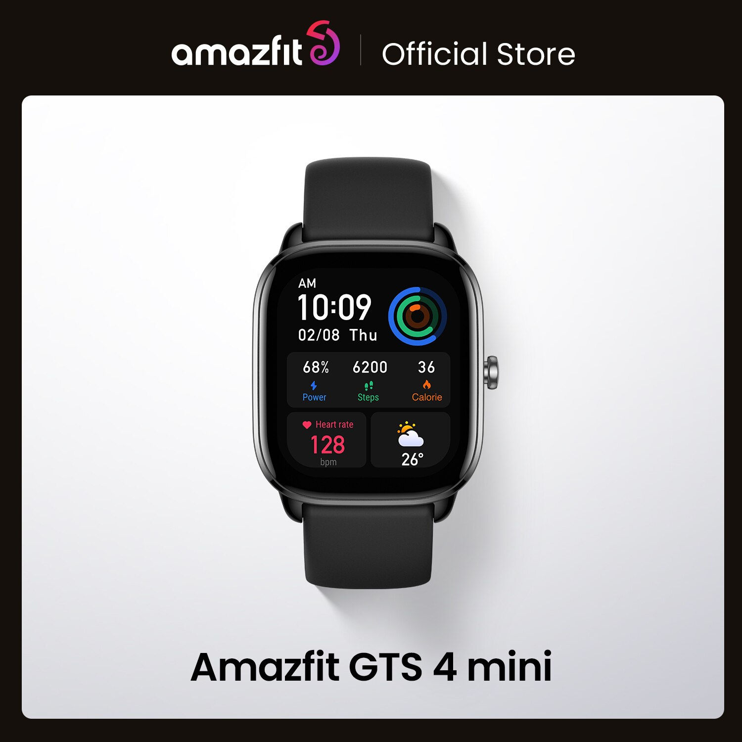 New Amazfit GTS 4 Mini Smartwatch With Alexa Built-in 24H Heart Rate 120 Sports