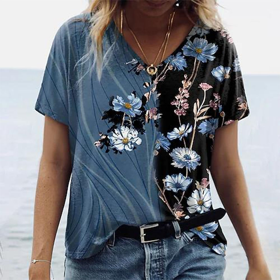 Thumbnail: Summer Women T-Shirts 3D Fashion Print Gradient Harajuku T Shirt Oversized Tees