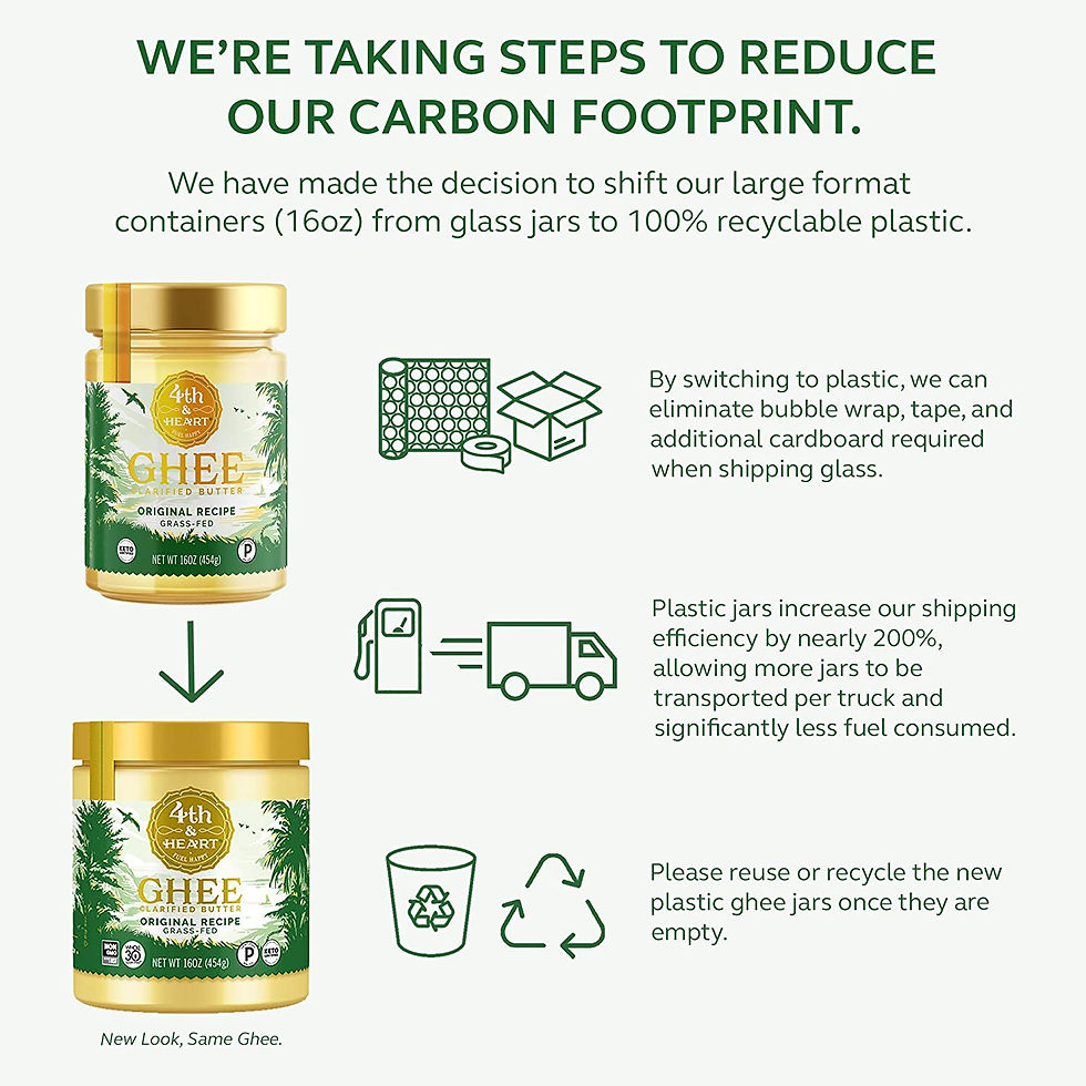 Miniatura: 4th & Heart Original Grass-Fed Ghee, 16 Ounce, Keto, Pasture Raised, Non-GMO, L