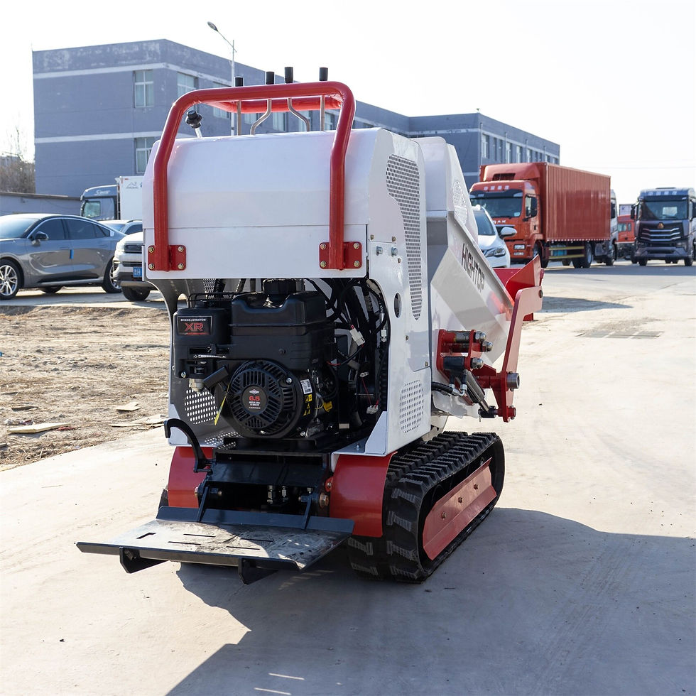 Thumbnail: Small Dumper 500kgs 1000 Kg Crawler Mini Dumper With Gripper And Long Arm Boom 
