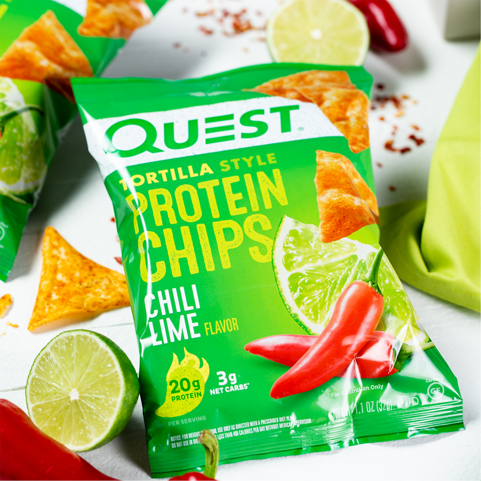 Miniature : Quest Nutrition, Tortilla Style Protein Keto Chips, Low Carb, High Protein, Chi