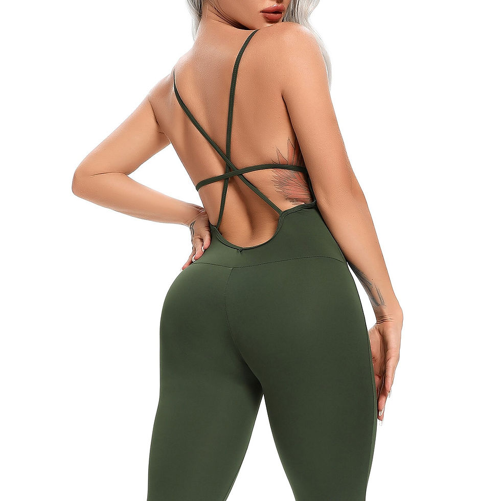 Thumbnail: Fitness Yoga Set Women Sexy Jumpsuit Sleeveless Tracksuit One Piece Sports Clot