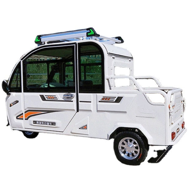 Миниатюра: Cheap price 800W adults three-wheel 3 seat fully enclosed electric passenger tr