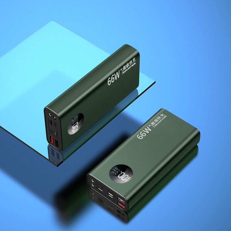 الصورة المصغرة: 30000mAh Super Fast Charge Power Bank 66W Digital Display External Battery with