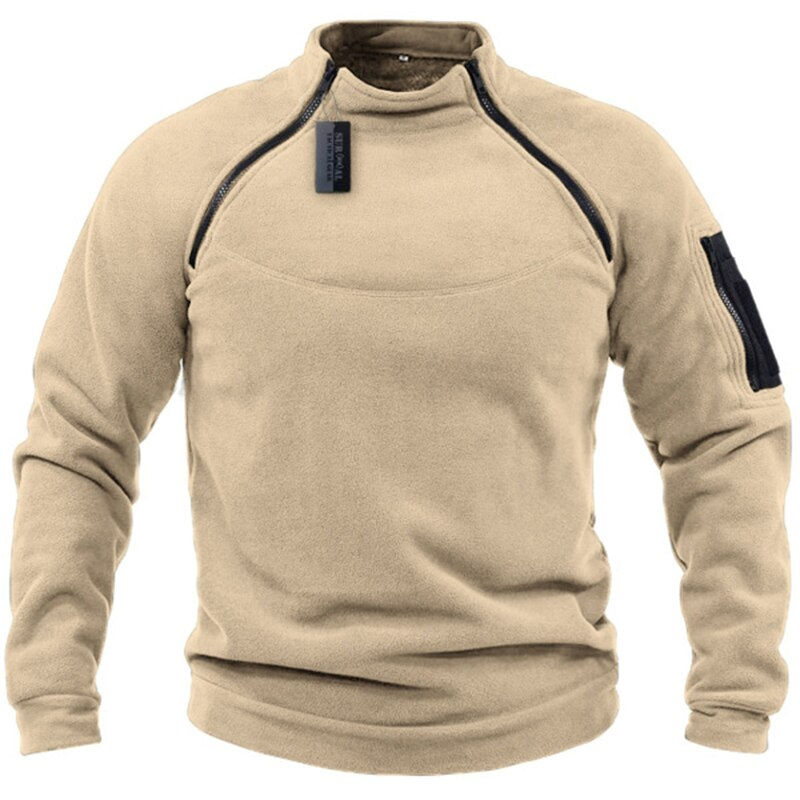 الصورة المصغرة: US Men's Tactical Outdoor Polar Fleece Jacket Hunting Clothes Warm Zippers Pull