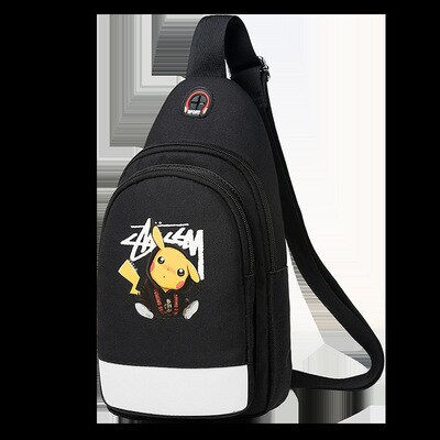 Thumbnail: Pokemon Pikachu Anime Chest Bags Fashion Casual Shoulder Bag Pack Sports Kawaii
