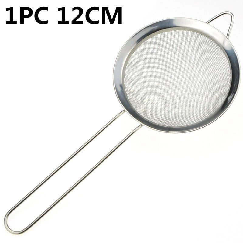 Миниатюра: Fine Mesh Stainless Steel Strainer Sieve Juice Egg Filter Colanders Coffee Tea 