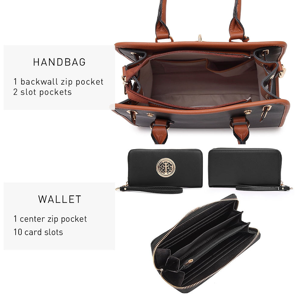 Miniatura: Dasein Women Handbags Top Handle Satchel Purse Shoulder Bag Briefcase Hobo Bag 
