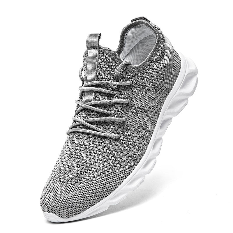 Miniature : Men's Casual Sport Shoes Light Sneakers White Outdoor Breathable Mesh Fashion B