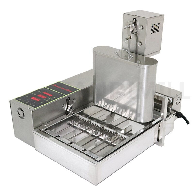 Миниатюра: Commercial Automatic Doughnut Machine Donut Fryer 4 Rows Donut Electric Frying 