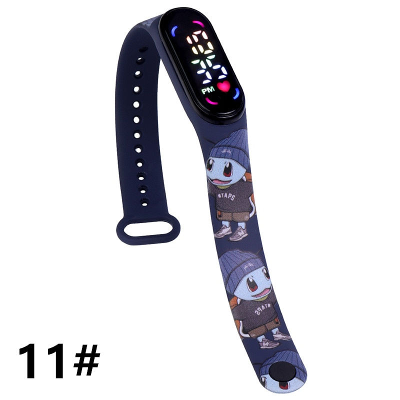 Thumbnail: Pokemon Strap LED Electronic Watch Fashion Colorful Bracelet Touch Waterproof A
