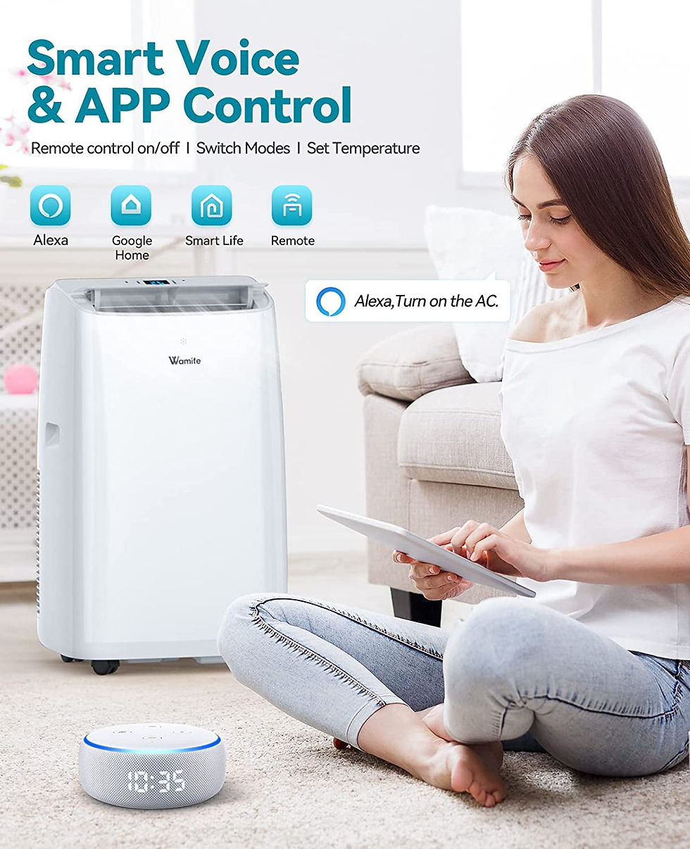 Thumbnail: Wamife Smart Portable Air Conditioner with Heater 12000 BTU for Room Up To 400 