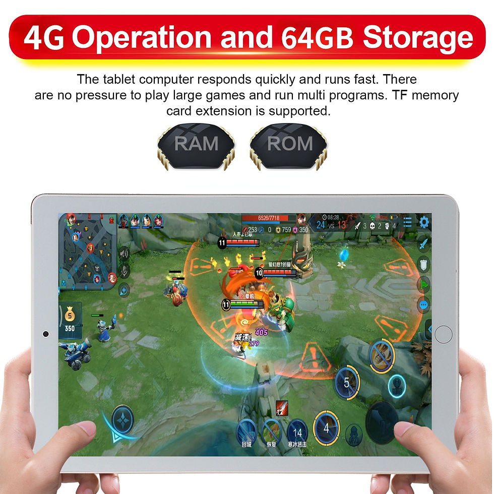 Thumbnail: 2023 New  Android 9.0 Tablet 10.1 Inch with 4GB + 64GB Memory Dual SIM Card Ipa