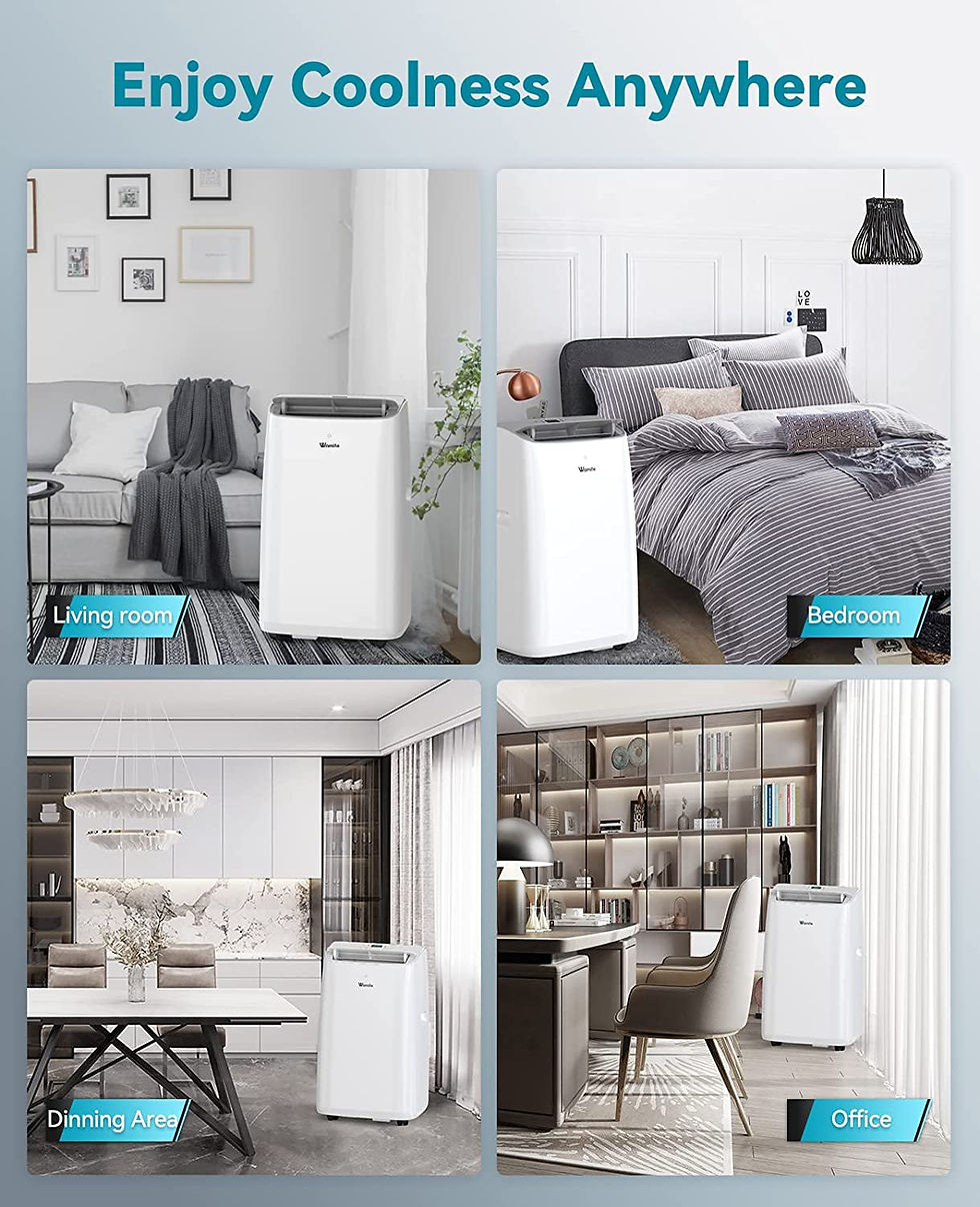 Thumbnail: Wamife Smart Portable Air Conditioner with Heater 12000 BTU for Room Up To 400 