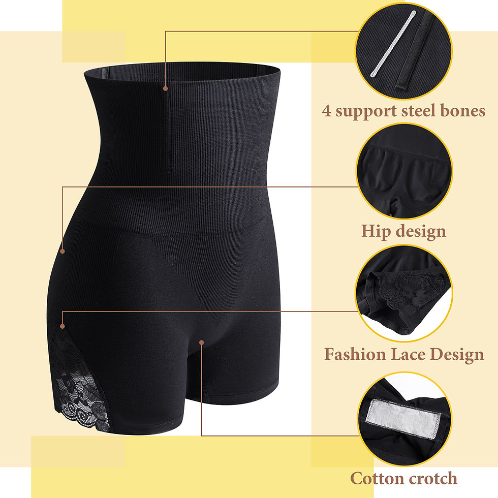 Thumbnail: GOLD CARP Shapewear Women Tummy Control Body Shaper Knickers High Waist Underpa