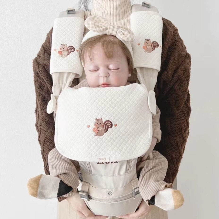 Miniaturbild: Cotton Baby Bibs Saliva Towel Chest Bite Towel Burp Cloths Babies Accessories B