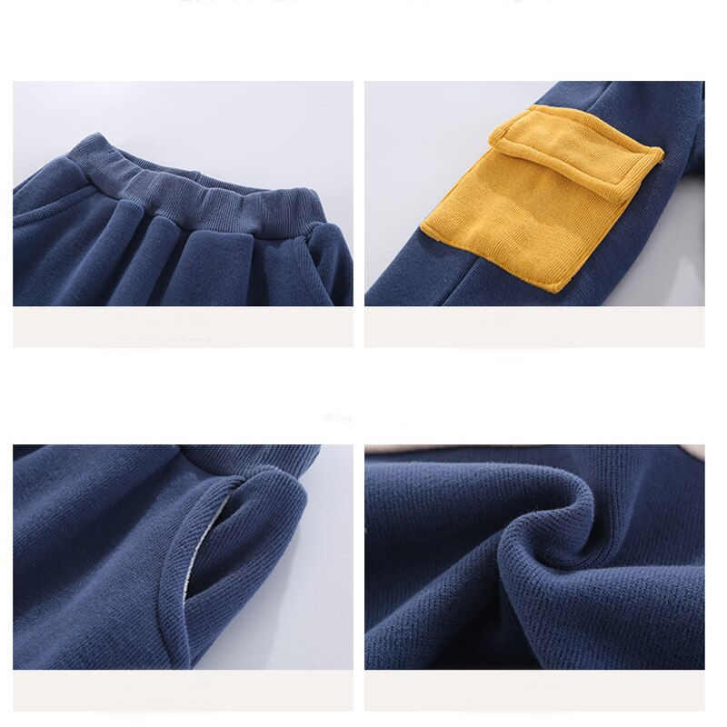 Thumbnail: Children'S Clothes Boys And Girls Suits New Spring Two-Piece Hooded Sweater+Sid