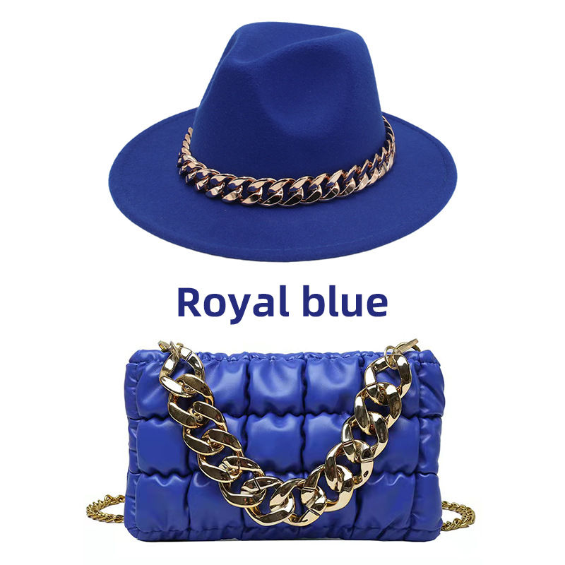 Miniatura: Crossbody Purses and Handbags Matching Luxury Fedora Hat and Purse Set for Women