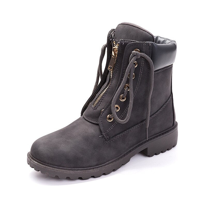 Miniature : Women Boot Plus Size Ankle Shoes Woman Riding Work Boots Fashion Casual Shoes H