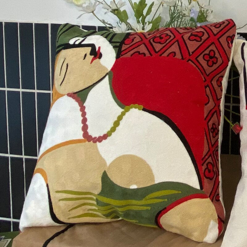 Thumbnail: new style Embroidery Abstract Pillowcase Cushions Covers Picasso Decorative Thr