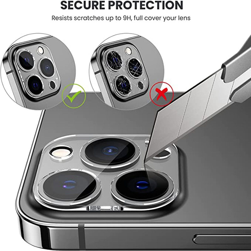 Miniaturbild: 3PCS Camera Lens Protection For iPhone 12 13 14 Pro Max Lens Screen Protector 3