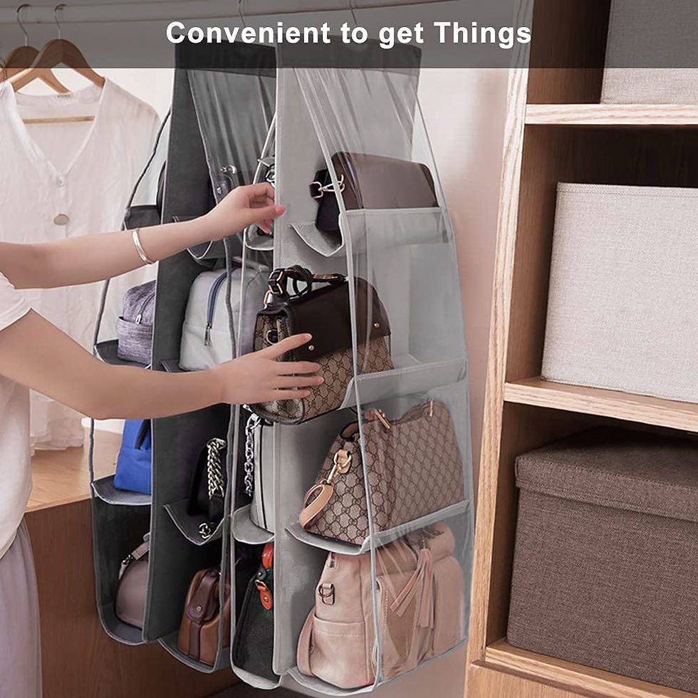 Miniatura: Handbag Hanging Organizer Hanging Purse Organizer for Closet Organizers Bag Sto