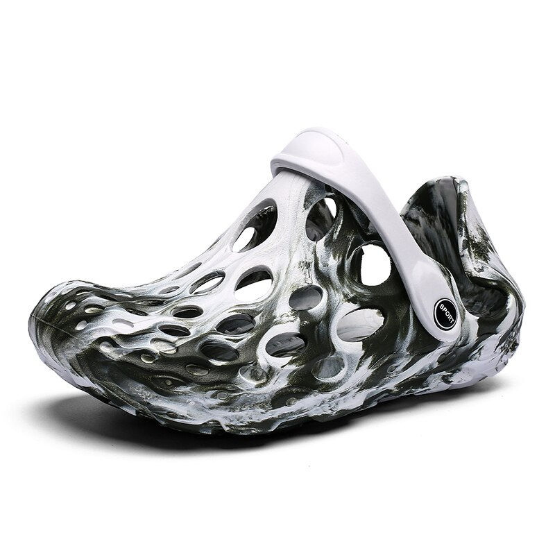 Miniature : XH549 Men Hollow Out Garden Sandals Summer Breathable Clogs Foam Runners Water 