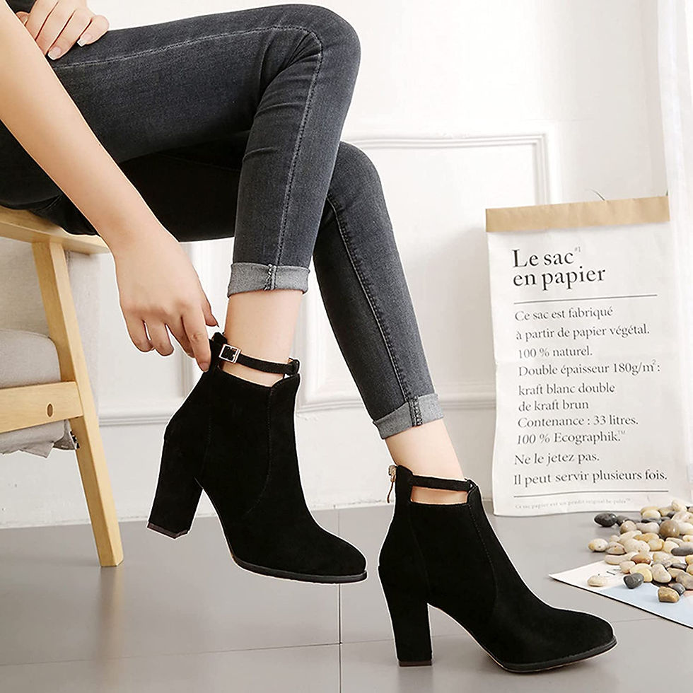 Thumbnail: Women's Ankle Boots Women Shoes Fashion Leather Knee High Boots Casual Dressy S